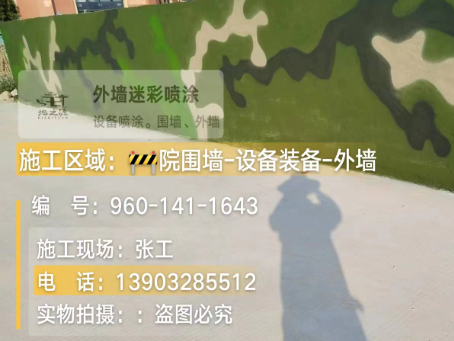 济南 迷彩漆喷涂价格（按平方米计费）